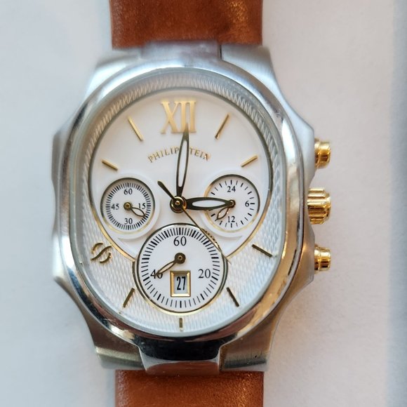 Philip Stein Lady's Chronograph White Gold Watch - Picture 4 of 8